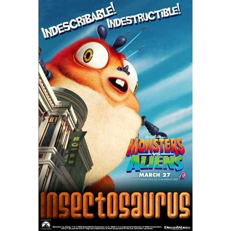 UPC: 0671863311192 | Monsters vs. Aliens – movie POSTER (Style F) (11  x 17 ) (2009)