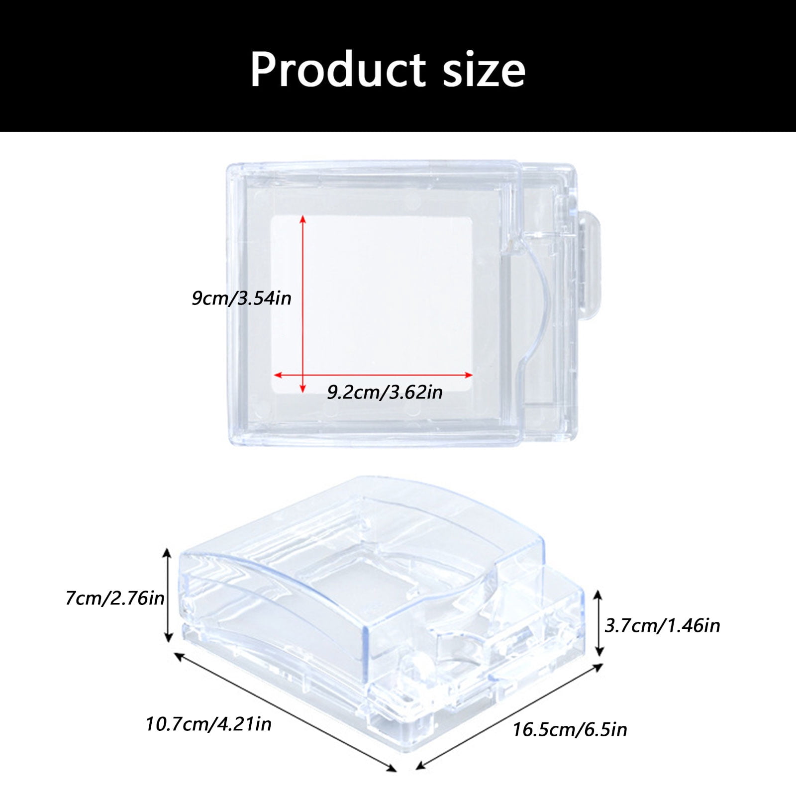 86 Type Wall Switches Cover Splashproof Box Outdoor Socket Waterproof Box Dustproof Plastic Electrical Outlet Cover