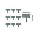 thumbnail image 3 of Plastic Garden Fencing, 10-Pack, Modular Landscape Border, Easy Snap-On Installation, Outdoor Flower Bed Edging, 3 of 6