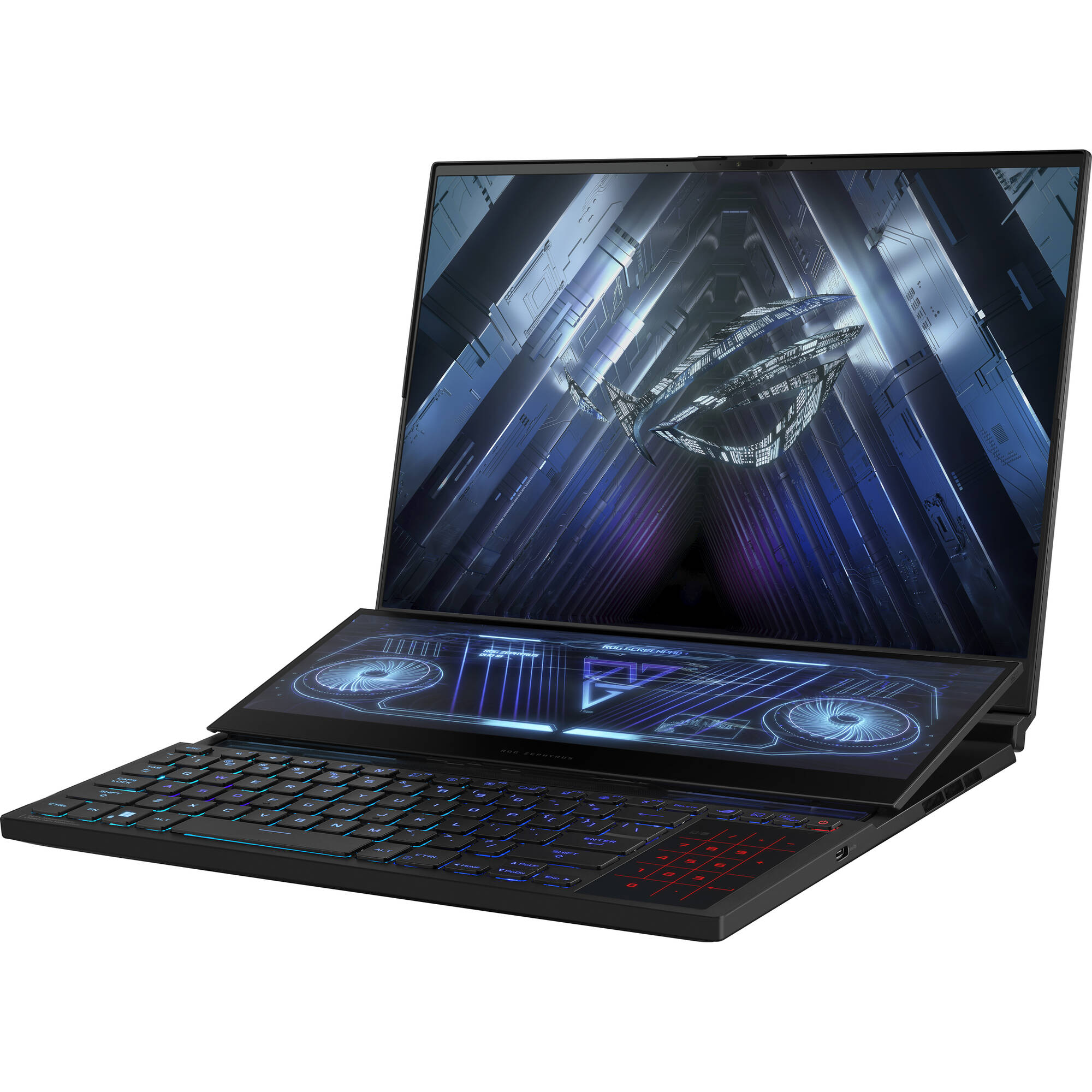 ASUS ROG Zephyrus Duo 16 Gaming Laptop 16.0in 165Hz Touchscreen WUXGA (1920x1200) (AMD Ryzen 7 6800H 8-Core, GeForce RTX 3060, 16GB DDR5 , Win 11 Home) - image 4 of 7
