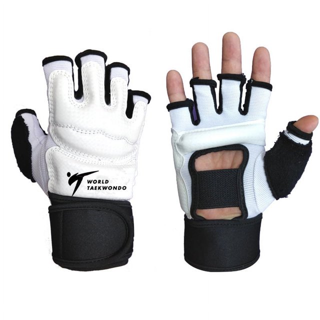 Guantes de boxeo MMA, guantes de medio dedo, guantes de fitness para hombres, guantes de lucha para niños, guantes de taekwondo para mujeres, protectores de pies