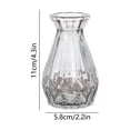 thumbnail image 3 of Clear Glass Vase Small Decorative Flower Vase for Home Decor Table Centerpiece Living Room Bedroom Office Floral Arrangement Buds Vase, 3 of 6