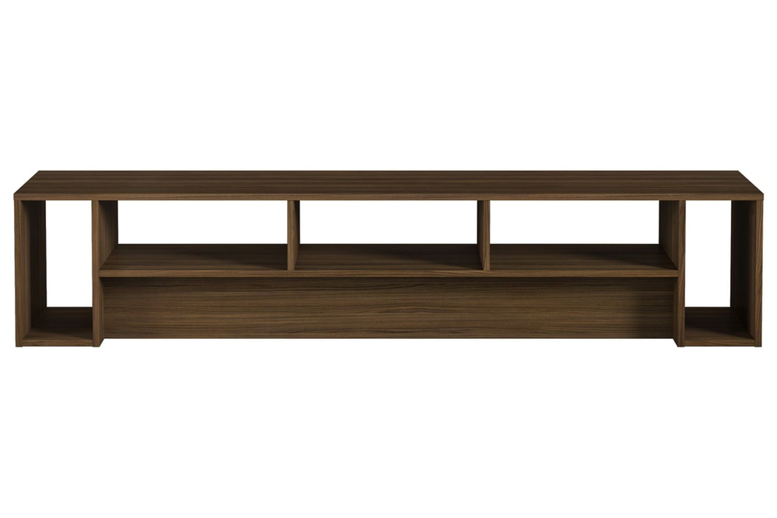 Nexera Rustik TV Stand for TVs up to 80 inches, Walnut