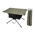 thumbnail image 3 of Mesa plegable para exteriores, mesa de picnic portátil de aleación de aluminio, se almacena fácilmente con Verde, 3 of 9