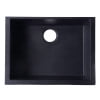 thumbnail image 5 of ALFI brand AB2420UM-BLA Black 24" Undermount Single Bowl Granite Composite Kitchen Sink, 5 of 11