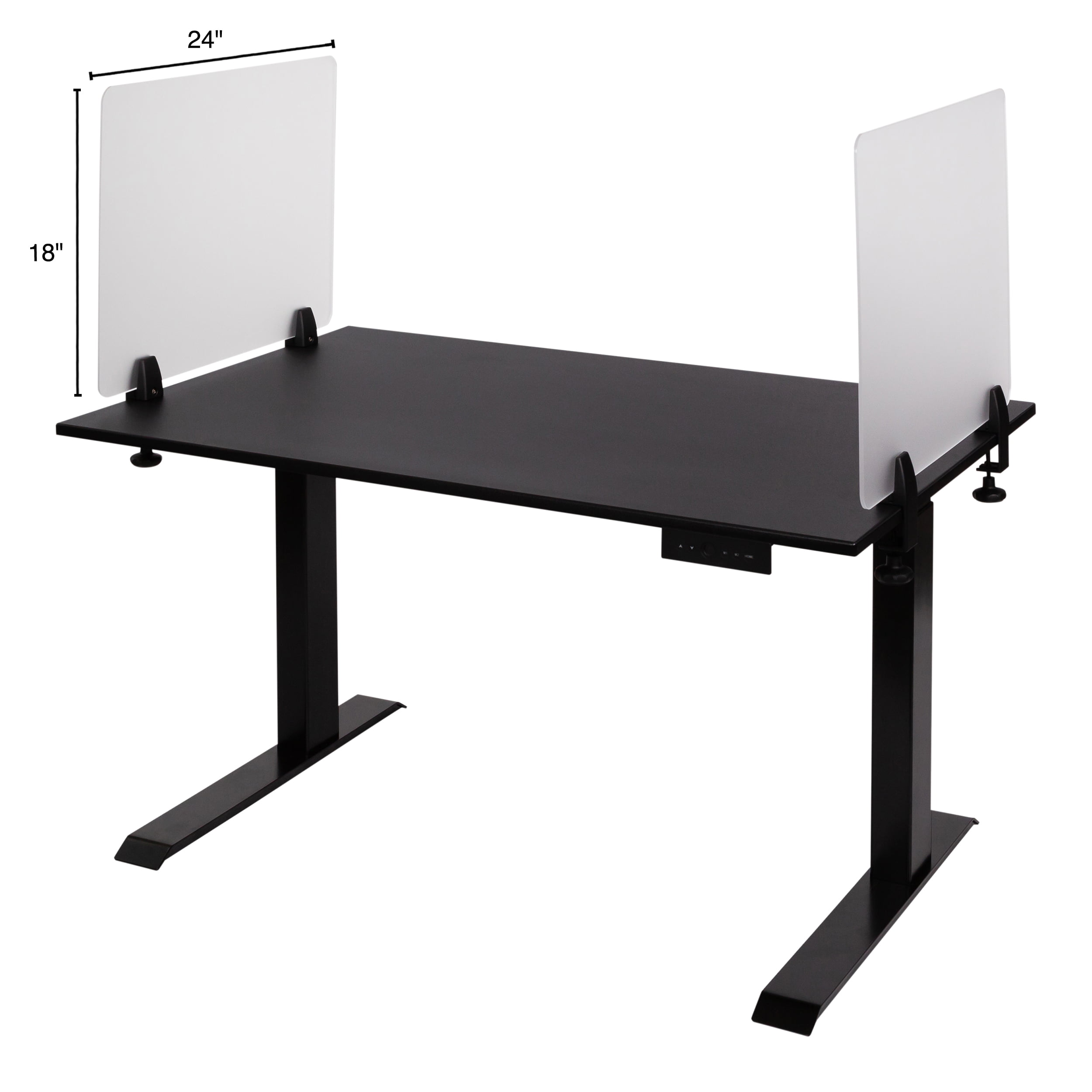 U Type Privacy Divider Pre-Lit Desk Divider Freestanding Sneeze Guard for Desk,Counter and Restaurant Desk Divider-A 