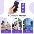 thumbnail image 5 of Sweetcrispy 16" Pedestal Fan with Remote, 3-Speed, 80° Oscillating, Height Adjustable, 15H Timer, Quiet Energy-Efficient, Black, 5 of 7