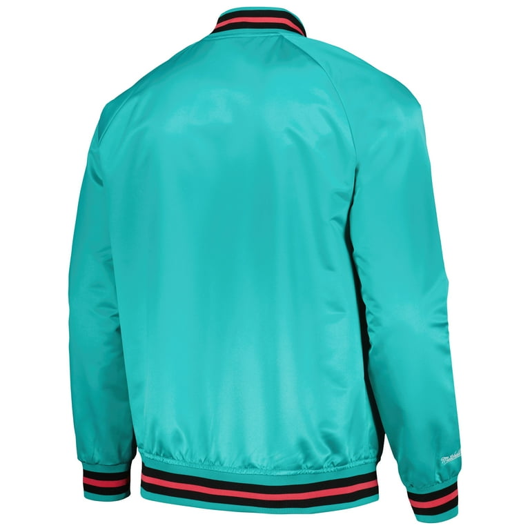 Men s Mitchell Ness Teal Hardwood Classics 1996 NBA All Star Game Throwback Wordmark Raglan Full Snap Jacket Walmart