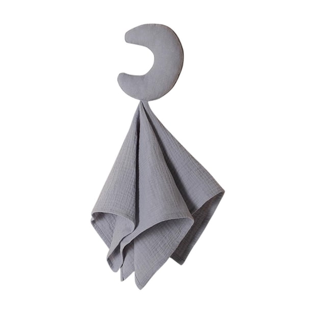 Baby Appease Towel Star Moon Infant Pacificing Towel para regalo de bebé (Soot Moon)