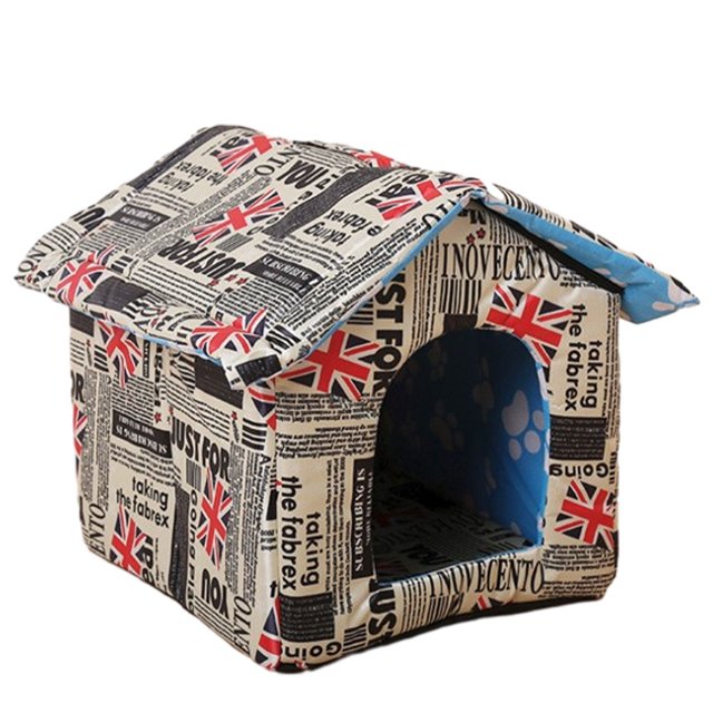 Redempat Foldable Waterproof Cat Cave Comfortable And Soft Easy To Clean Cat House For Outdoor Activity England A L 1Set