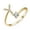 Y, variant on Gold Silver Initial Rings for Women Dainty Gold Plated Stackable Rings for Women Trendy Adjustable Capital Letter Cubic Zirconia Thumb Ring Unique Open Birthday Gift Jewelry