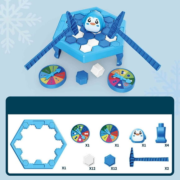 Juguetes de piscina, juguetes para bebés, juguetes para niños pequeños Green Strike Penguin Ice Breaker, rompecabezas interactivo para niños, juego de mesa grande para padres e hijos, rompecabezas de