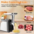 thumbnail image 3 of MULISOFT Meat Grinder, Electric Meat Grinders for Home Use, 2500W Max, Sausage Stuffer, Sharp, Silver, 3 of 9