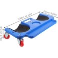 thumbnail image 2 of Generic Rolling Knee Creeper 360° Swivel Casters and Tool Tray, Blue, 2 of 6