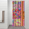 thumbnail image 3 of Ethnic Shower Curtain, Retro Tribal Rustic Home Decor Bathroom Drapes with Hooks, 3 of 5