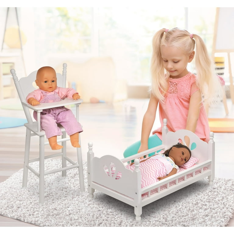 Badger basket white rose doll high chair hotsell
