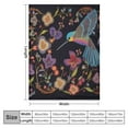 thumbnail image 4 of Nawypu  Hummingbird Bird Throw Blanket Ultra Soft Cozy Blooming Flowers Decorative Flannel Blanket All Season for Home Couch Bed Chair Travel, 4 of 6