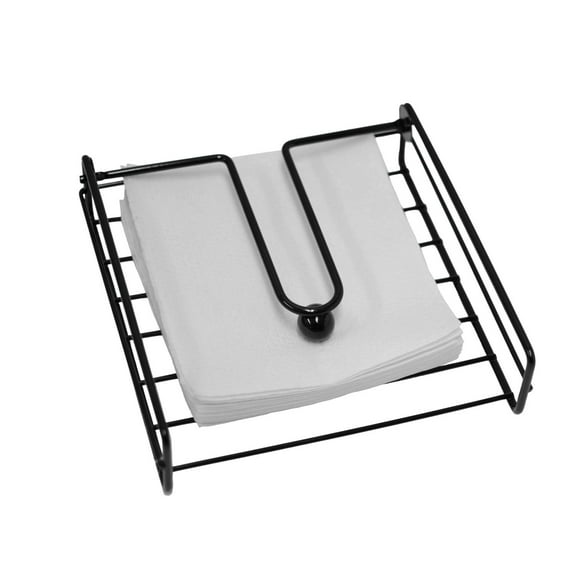 Oasis Collection Napkin Holder with Metal Weight Ball, NH029793, Black