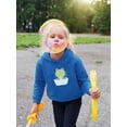 thumbnail image 2 of Little Frog Taking Bubble Bath Hoodie Toddler -Image by Shutterstock,  5 Toddler, 2 of 4