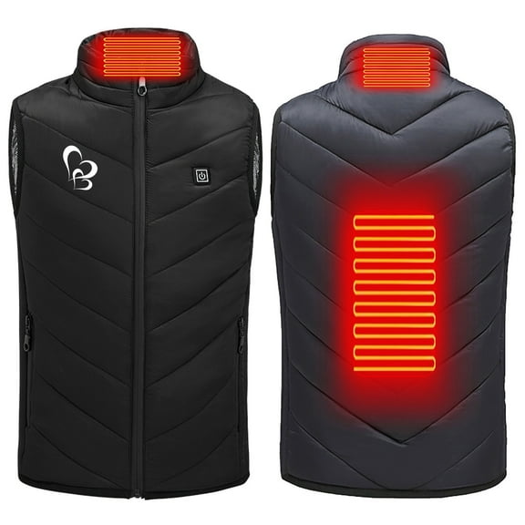 Nrmvnmi Heated Vest USB Electric Heated Vest Heated Jacket Winter Vest for Outdoor Motorcycle Camping Fishing Skiing