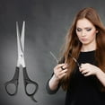 thumbnail image 4 of Scissors*2, Comb*1 Bradem , Comb Shears Scissors Hair Hairdressing 15Cm Salon Set Scissors Hair Care, Hair Care Black, One Size Polyester Hair Care Net, 4 of 8