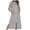 Dark Gray, variant on Giftesty Womens Homewear Clothes Women's Zip-up Pajamas Loungewear with Pocket