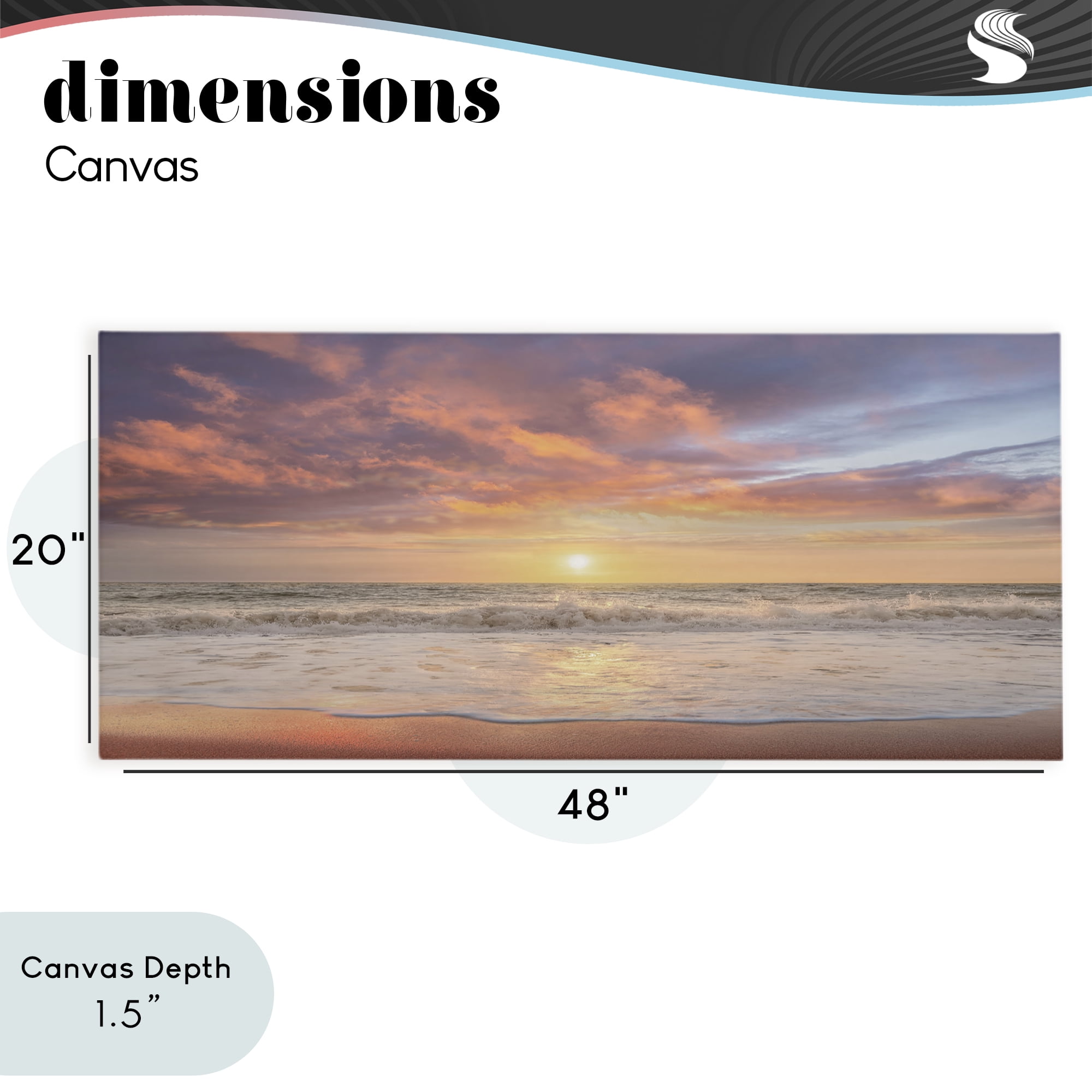 Stupell Industries Vivid Sunset Panorama Canvas Wall Art, design by Mike Caliascibetta