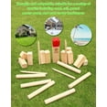 thumbnail image 6 of HARMIX Kubb Yard Game Kit | Viking Chess Outdoor Throw Clash Game with Carry Bag– Rubber Wooden Backyard Lawn Play for Teens, Adults & Family, 6 of 8