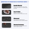 thumbnail image 4 of Unique Bargains 1PC Car Armrest Box Cover Protector Faux Leather for Subaru Forester 2013-2018 Black with White Stitches, 4 of 7