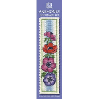 Vervaco Counted Cross Stitch Bookmark Kit 2.4X8 2/Pkg, Flowers