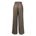 thumbnail image 4 of Made by Olivia Women's Ribbon Tie Chiffon Loose Pleated Wide Leg Palazzo Pants, 4 of 4