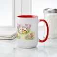 thumbnail image 4 of CafePress - Easter Bunny, Duckling And Flowers Mugs - 15 oz Ceramic Large White Novelty Mug, 4 of 4