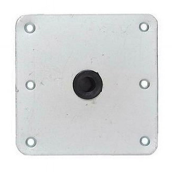 67729T 7 x 7 in. Stainless Steel Zinc Plate Threaded Seat Base