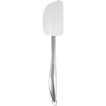 12 Inch Silicone - Cuisipro Frosted White Silicone and Stainless Steel Spatula, 12 Inch