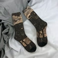 thumbnail image 5 of Rateoe Starry Night Black Sheep for Women Casual Calf Socks - Cute Crew Socks - Thin Soft Above Ankle Socks Size 5-11, 5 of 6