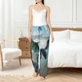 thumbnail image 6 of Lsque Cloud Sky Green Dragon Print Women's Pajama Pants, Lounge Pant - Comfortable Home Wear,Elastic Waistband, Stylish Design-Medium, 6 of 9