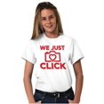 thumbnail image 5 of We Just Click Photographer Camera Pun Women's Graphic T Shirt Tees Brisco Brands X, 5 of 5