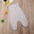 thumbnail image 5 of Diconna Newborn sleeveless cotton solid color button trousers jumpsuit, 5 of 5