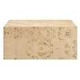 thumbnail image 3 of Maklaine 36" Square Modern Burl Wood Coffee Table in Natural, 3 of 9