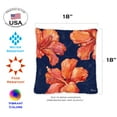 thumbnail image 2 of Toland Home Garden Set of 2 Happy Hibiscus Summer Pillow Covers 18x18 Inch Flower Throw Pillows, 2 of 4