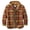 Yellow, variant on WREESH Fashion Winter Jacket Men'S Casual Able Checkered Printed Design Button Pockets Fleece Long Sleeved Fake Two-Piece Hooded Jacket Sky Blue
