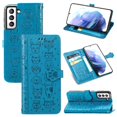 thumbnail image 1 of Funda Cartera FOXDOCK para Samsung Galaxy S22 , Flip PU con Relieve de Gatos y Perros, Tarjetero y Soporte, 1 of 6