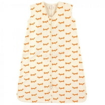 Touched by Nature Baby Boy Organic Cotton Sleeveless Wearable Sleeping Bag, Sack, Blanket, Fox, 0-6 Months