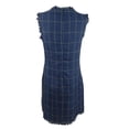 thumbnail image 2 of Julia Jordan Women's Double Breasted Tweed Shirtdress Blue Size 4, 2 of 3