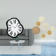 thumbnail image 2 of Reloj de pared,Reloj de pared interior nórdico con números romanos,Relojes distorsionados Reloj electrónico de lujo moderno,Manualidades de pared,Decoración de pared colgante. Ratán tejido, 2 of 8