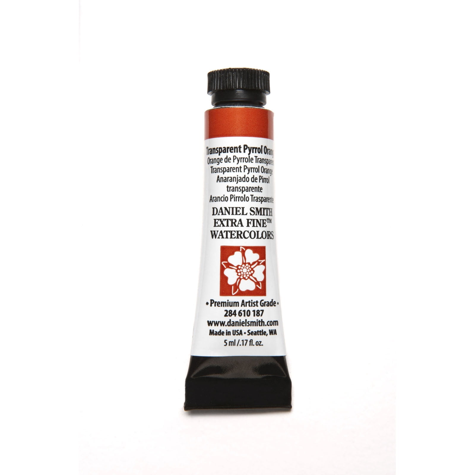 Daniel Smith Extra Fine Watercolor, 5 ml, Transparent Pyrrol Orange