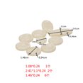 thumbnail image 2 of LOLIPPYY 9 Pcs Boutons Ronds en Mica Blanc pour Réparation de Saxophone Alto Kit d'Entretien, 2 of 8