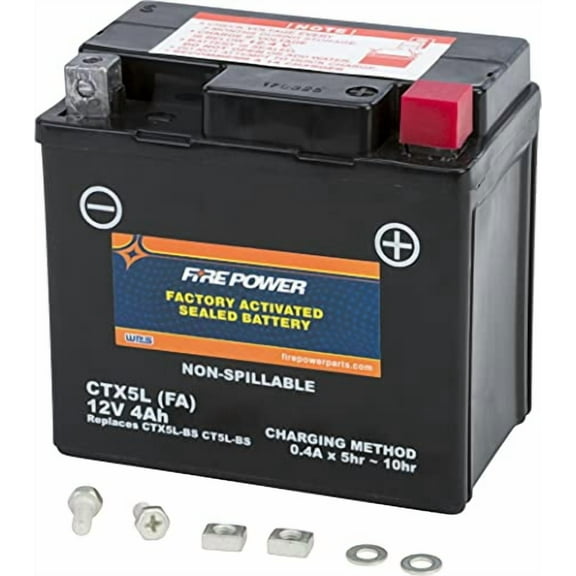 FIRE POWER Battery - Sealed Factory Activated CTX5L-BS(FA)