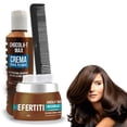 thumbnail image 1 of Kit Mascarilla y Crema para Peinar Chocolate Nefertiti con Keratina y Cacao + Peine Graduado y Gorro de Baño Alfamar Cabello Seco o Dañado Hidratante Nutritivo Control Frizz y Brillo, 1 of 6