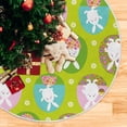 thumbnail image 5 of FMSHPON Easter Eggs Xmas Christmas Tree Skirt Stand Mat for Holiday Party Decoration Indoor Outdoor 36 inches, 5 of 6
